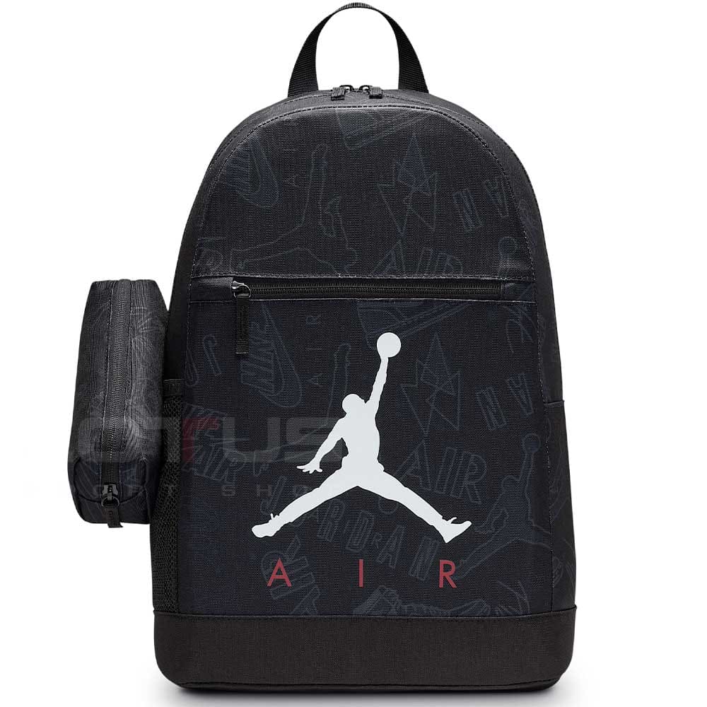 ДЕТСКА РАНИЦА NIKE 9B0503-KR5 JORDAN AIR SCHOOL BACKPACK СИВА/ЧЕРНА - lotus-sport.bg